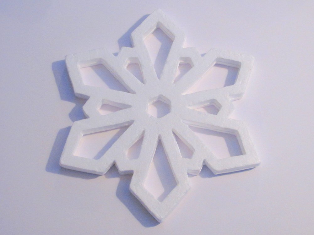 Craftmill Polystyrene Snowflakes 34cm / 34mm – Box of (60)