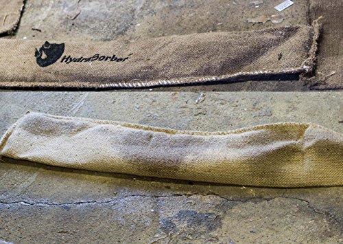 HydraSorber - Sandless Sandbags - Water Absorbent Flood Barrier - 4ft Long X 8in Wide - Three Pack