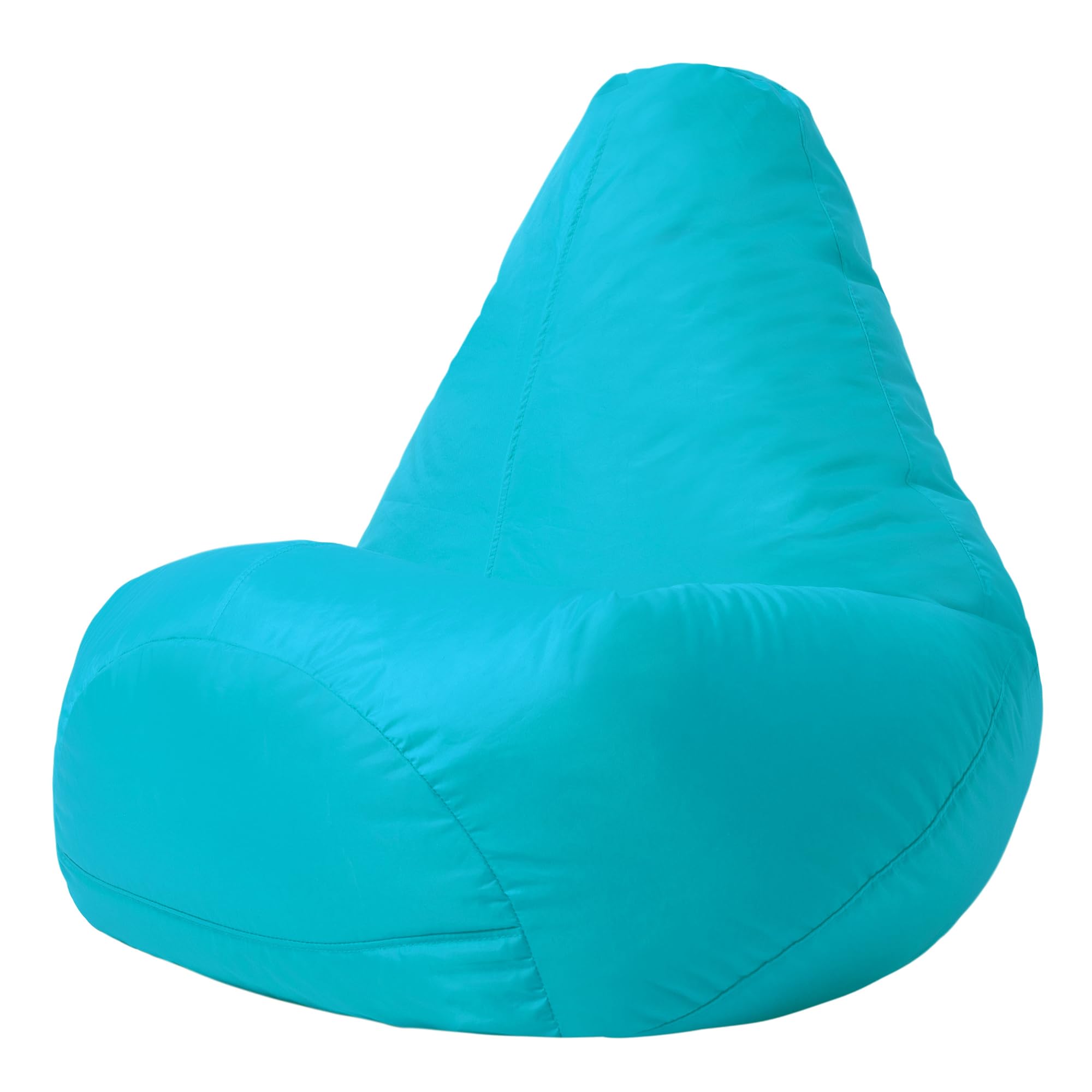 Bean Bag Bazaar High Back Recliner Bean Bag Chair, Aqua Blue, Indoor Outdoor Beanbag, Water Resistant Fabric, Large Beanbag with Filling Included, Gaming Chair, Outdoor Seating, Garden Furniture