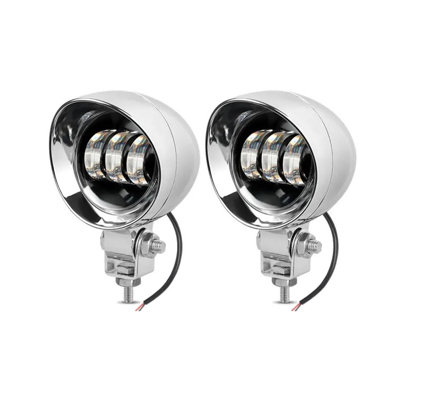 Reflektory motocyklowe Pasuje do Honda pasuje do Yamaha Cafe Racer 12V motocykl LED reflektor reflektor lampa przeciwmgielna przedni reflektor światła Dirt Bike Reflektor