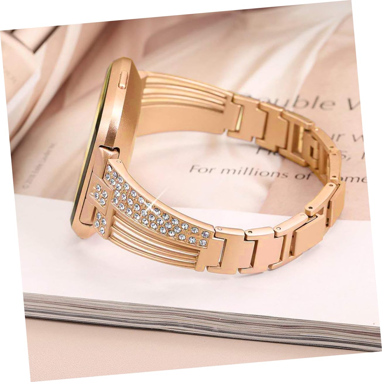 UKCOCO 3 Pcs Femmes Montres Strass Bracelets Cristaux Bracelet s De Montre Bandes s Pour Femmes Remplaçable En Acier Inoxydable De Montre