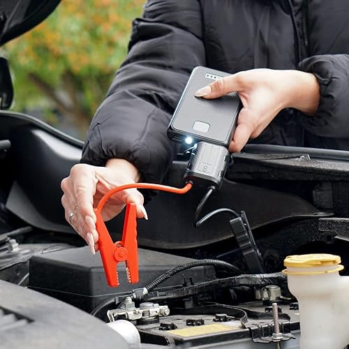 Miniatura 4 de Limitless AutoBoost - Arrancador portátil para auto de 400 A pico (hasta 8 cilindros, gas de 5.0 litros), banco de energía de 6000 mAh y linterna de