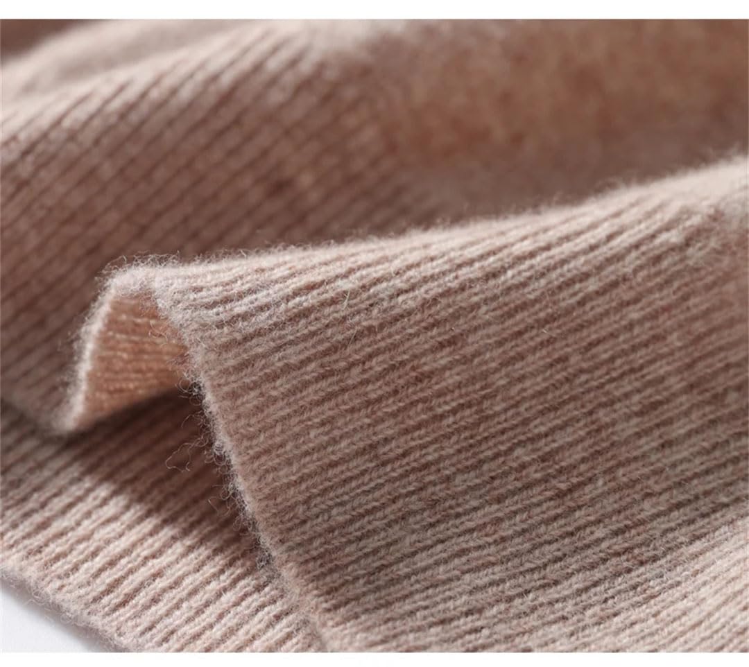 Jersey De Punto con Cuello Redondo para Hombre, Suéter Básico Informal De Cachemira De Color Sólido