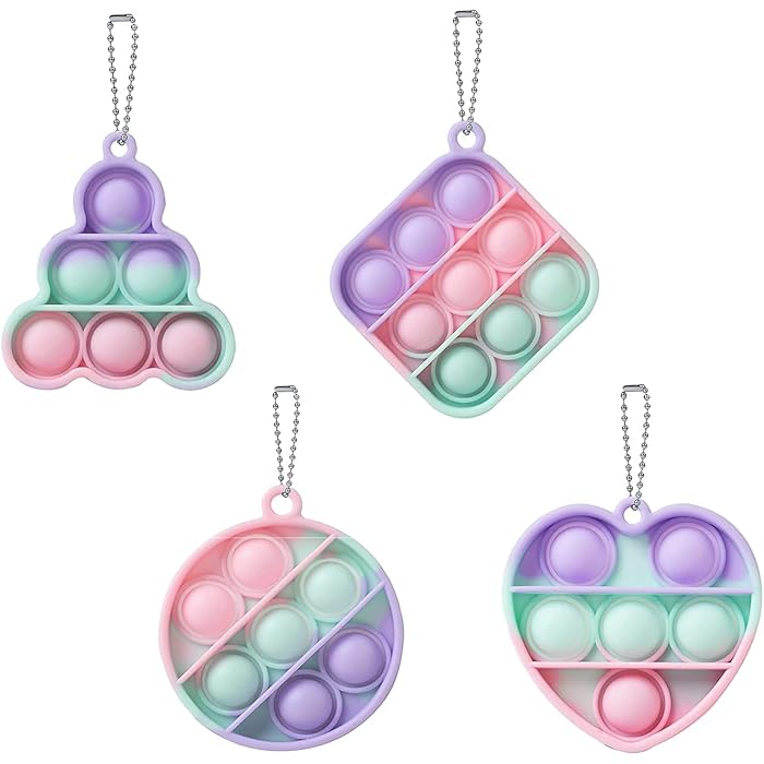 Buy Wikki Mini Pop it Keyring Fidget Toy Pop it Mini Sensory Toys for