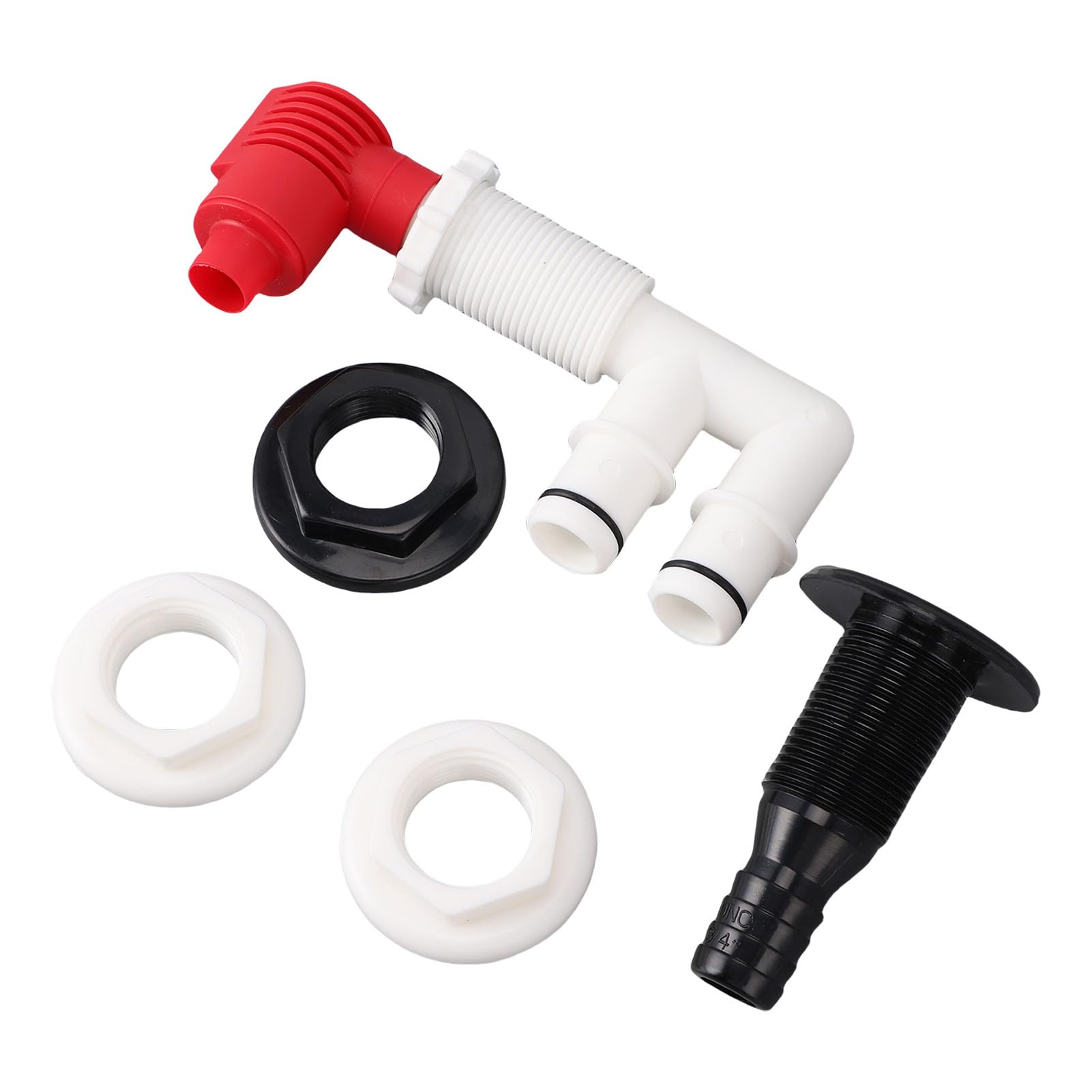 L'aérateur de Pompe Livewell S'oxygène Efficacement pour Les Puits Vivants de Bateau, Kit D'aérateur de Valve de Vidange de Montage de 1-1/16 Pouces pour Les Pêcheurs Marins