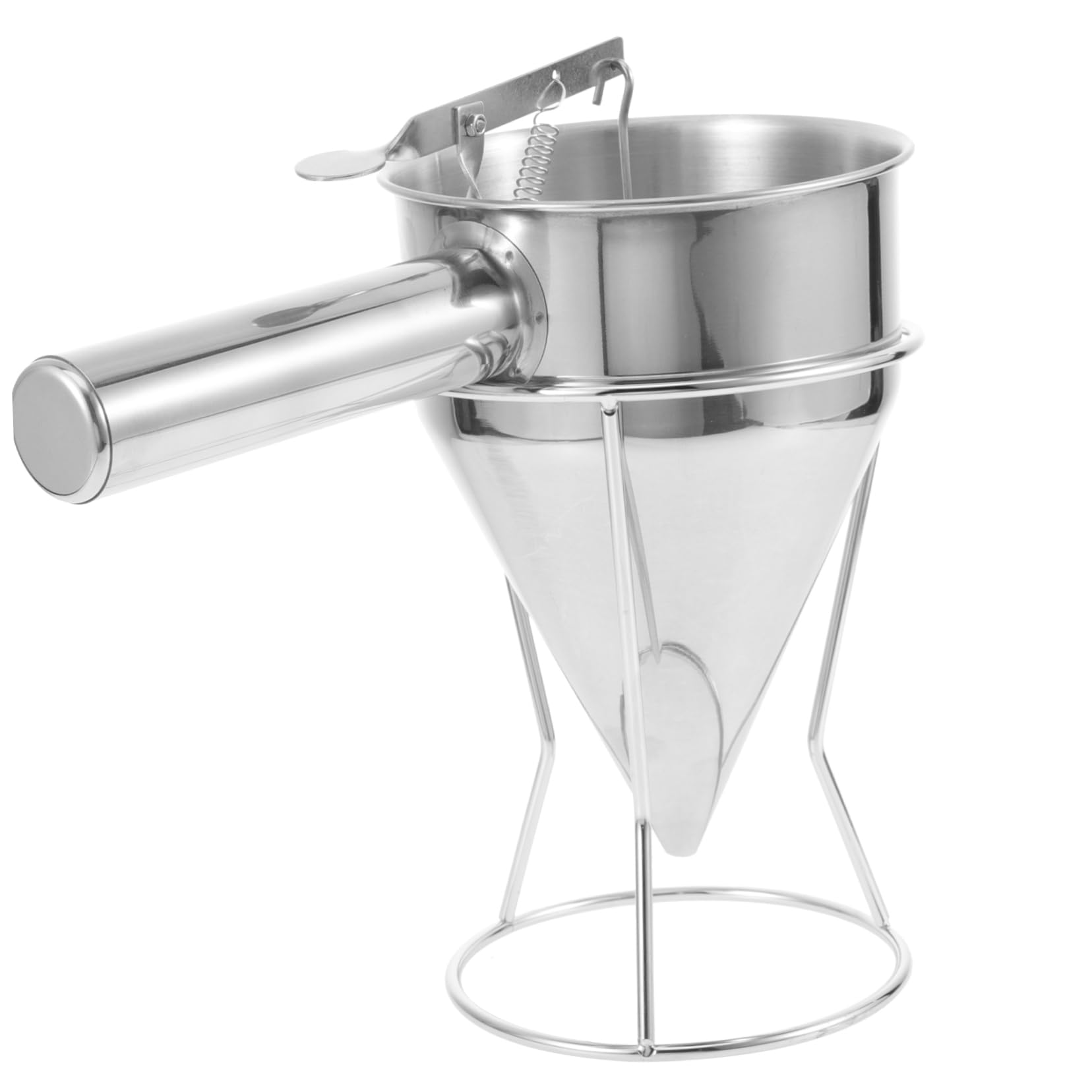 IMIKEYA Imbuto Piccolo in Acciaio Inox Imbuto per Cucina Distributore di Pastella Impasto Strumento per Preparare Biscotti e Torte