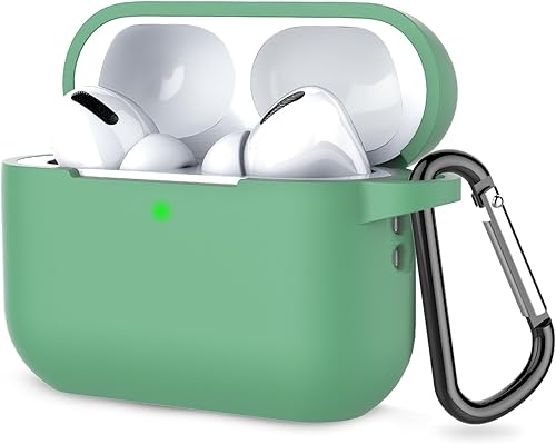 Miniatura 1 de Coffea Funda para Airpods Pro de 2 generación, funda protectora de silicona suave que absorbe los golpes con llavero para Apple Airpods Pro 2 2022