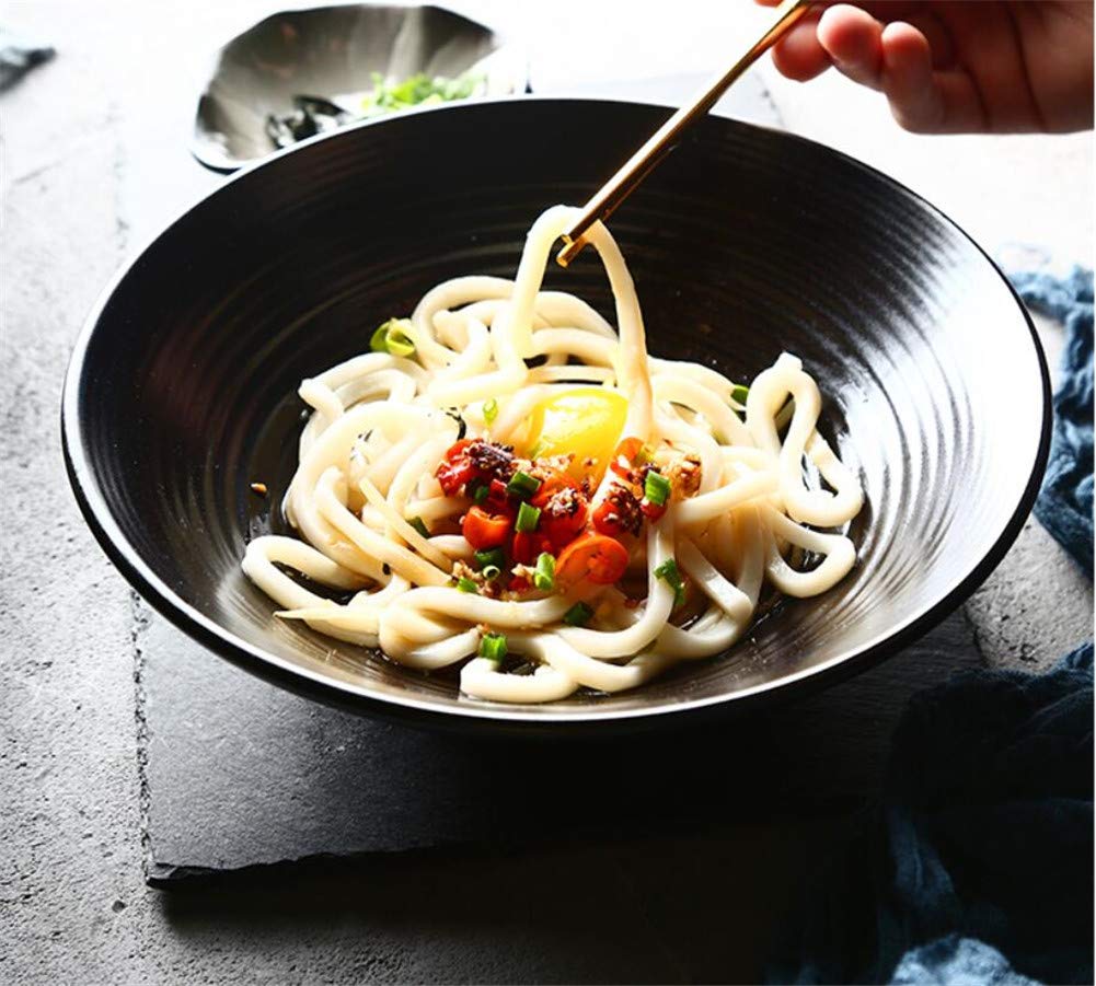 Ramen ceramiczna miska do serwowania, duża japońska salaterka, ceramiczne naczynia do serwowania, miska do mieszania przekąsek, imprez, płatków śniadaniowych, makaronu