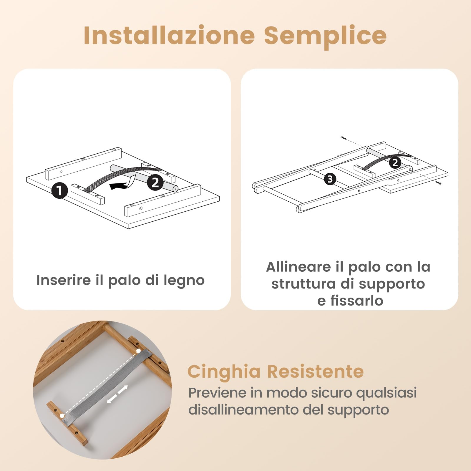 COSTWAY Set di 2 Tavolini Pieghevoli Laterale, Tavolino Portatile da Salotto Salvaspazio, Tavolo Laterale in Bambù, per Soggiorno Patio Terazza, Portata 20 kg, Senza Montare