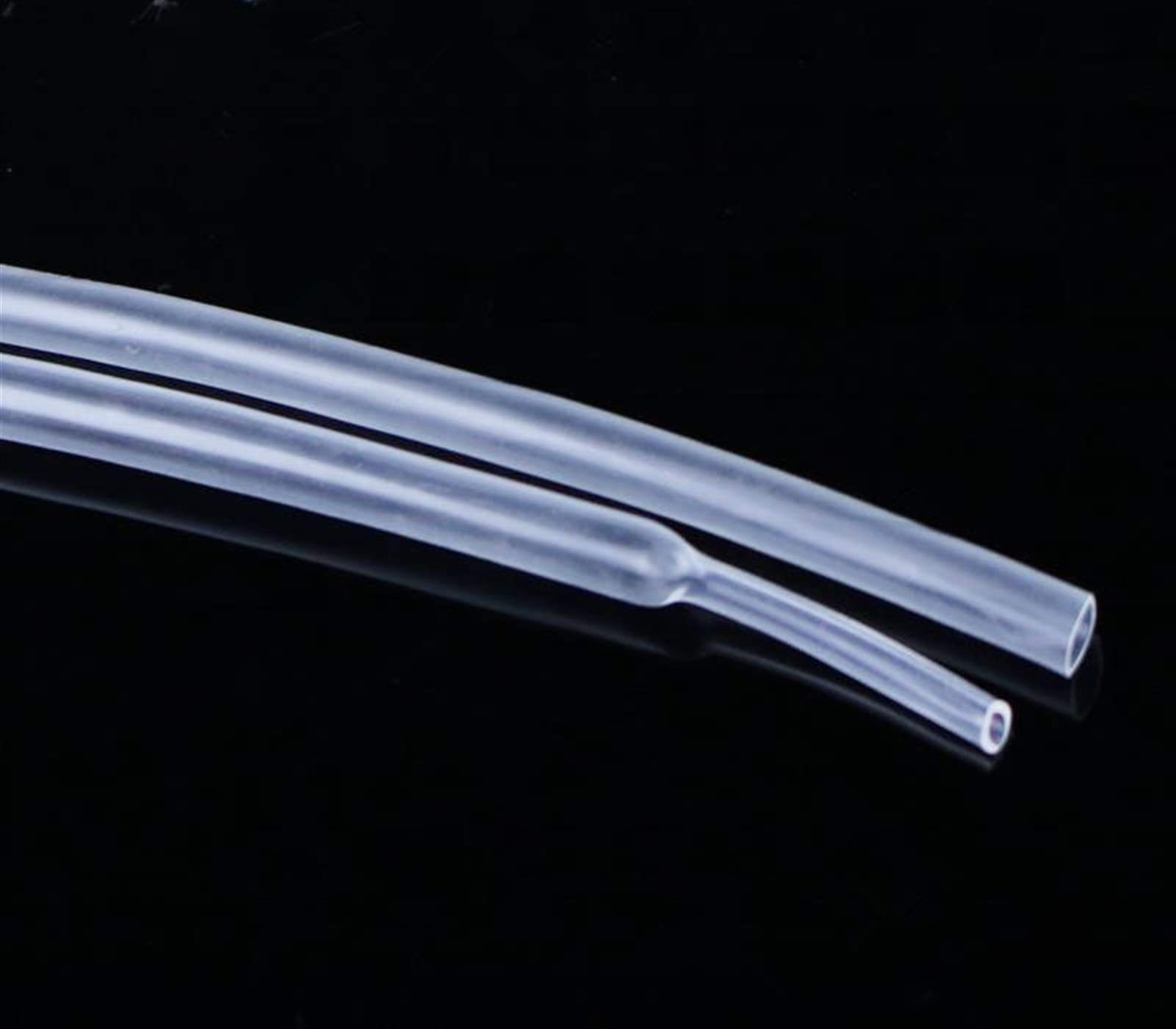Przezroczyste, przezroczyste koszulki termokurczliwe 1 mm-8 mm, zestawy do owijania przewodów(4mm,1METER)