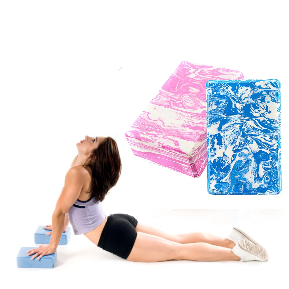 Blocchi Yoga 2 Pezzi In Schiuma EVA - Antiscivolo, Alta Densità, Per Pilates E Stretching - Foto 2