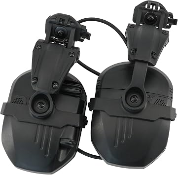 Ear Defender Hearing Protection Safety Earmuffs Noise Reduction with Gel EarPad for Outdoor Sports BK