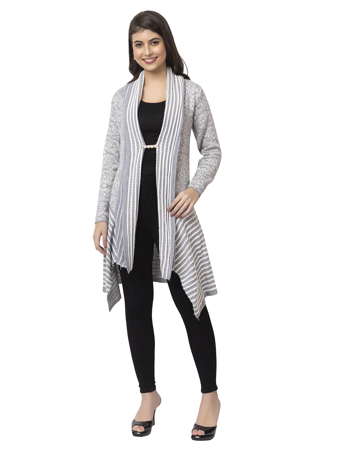 dadu dayal Women's Woolen Shrug - Elegant, Warm, and Stylish Winter Wear for Casual and Ethnic Outfits-picture-36