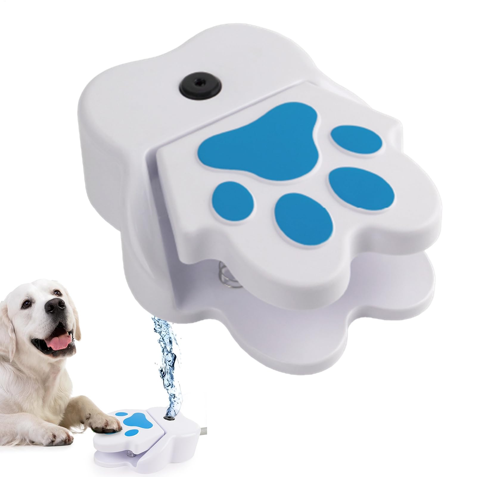 Fuente para perros, dispensador de agua para cachorros, contenedor para beber para cachorros, juguetes de aspersor activado por patas