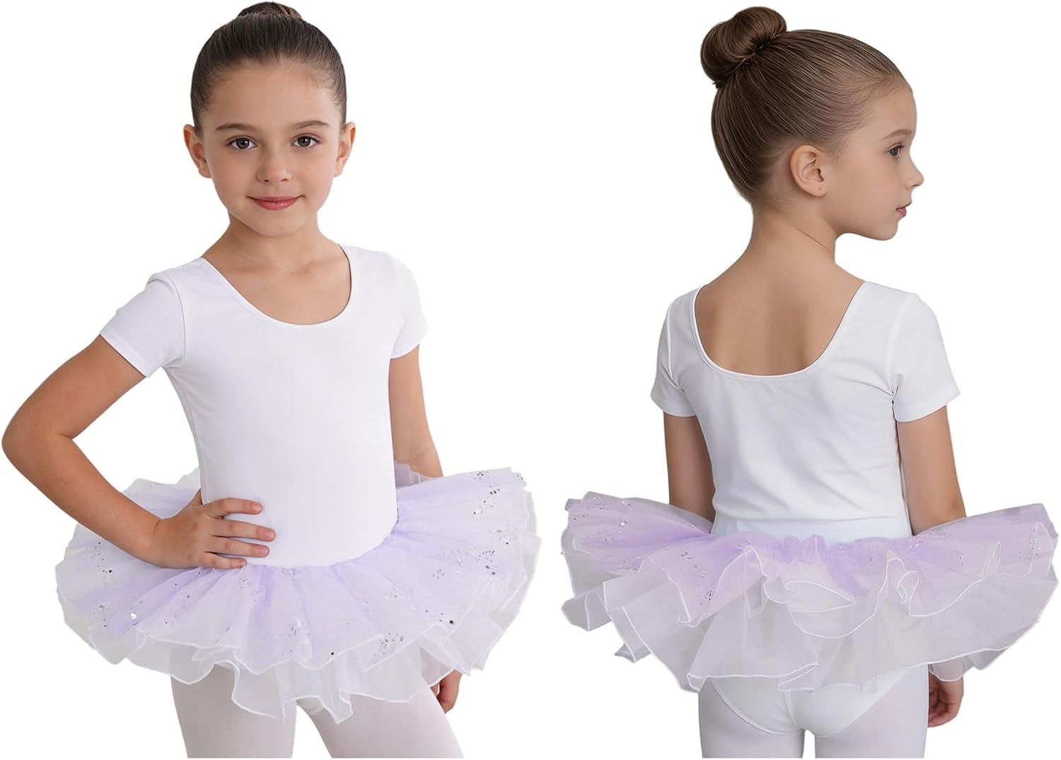 Girls Dance Skirts for Stage Performance Ballet Dance Cha Cha Recital Tutu Skirt Tulle Dresses