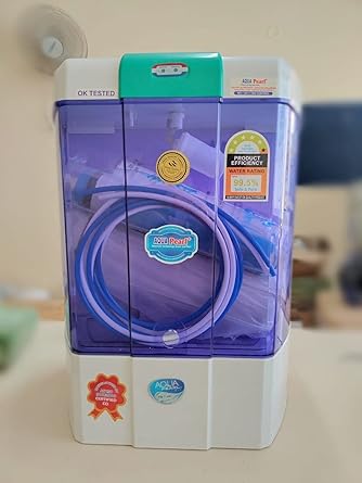 AQUA PEARL Water Purifier - 12 liters storage with latest Technology RO+UV+MTDS+COPPER+ALKALINE with 1 year product warranty & Installation Free