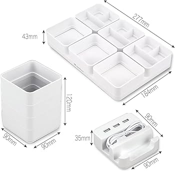 Amazon.co.jp: 【Tidap】 デスクオーガナイザー 卓上 収納 USBポート Amazon.co.jp: 【Tidap】 デスクオーガナイザー 卓上 収納 USBポート