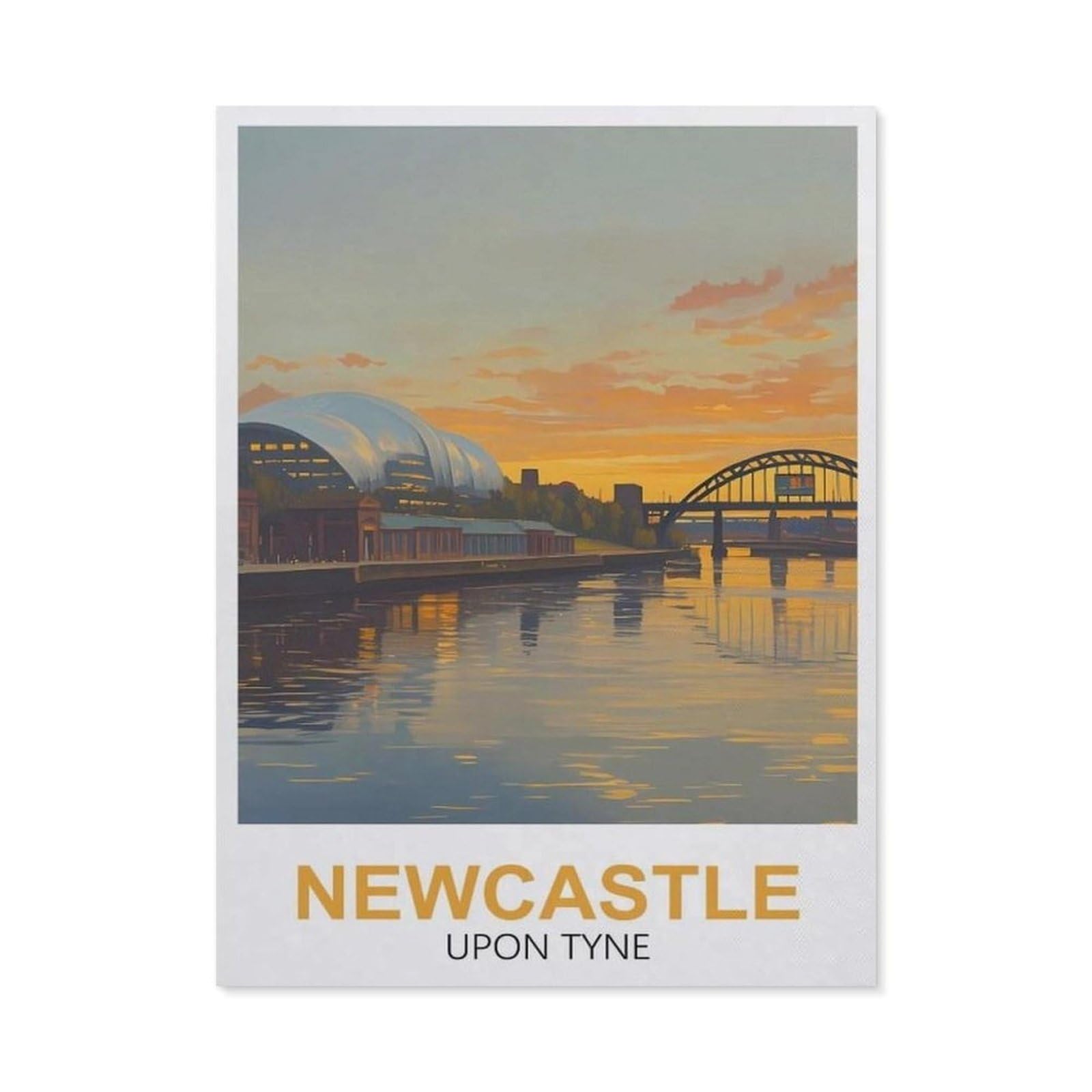 Jigsaw Puzzle 1000 Pieces，Newcastle upon Tyne，Paper Adult Toys Decompression Game（50x70cm）-FC2