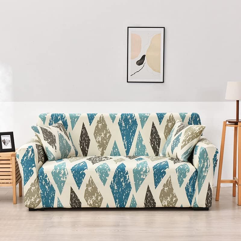 AISHANBAIHUODIAN Stretch Plaid Sofa Slipcover Elastic Sofa Covers Fit For Living Room Funda Sofa Chair Couch Cover Home Decor 1/2/3/4-seater ( Color