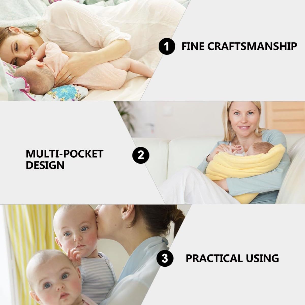 VICASKY Wickeltasche Mehrwegtasche Babytasche Stilltasche Babypflegetasche Aufbewahrungstasche für Mütter Outdoor-babytasche Reisen Strand Wochenendausflüge