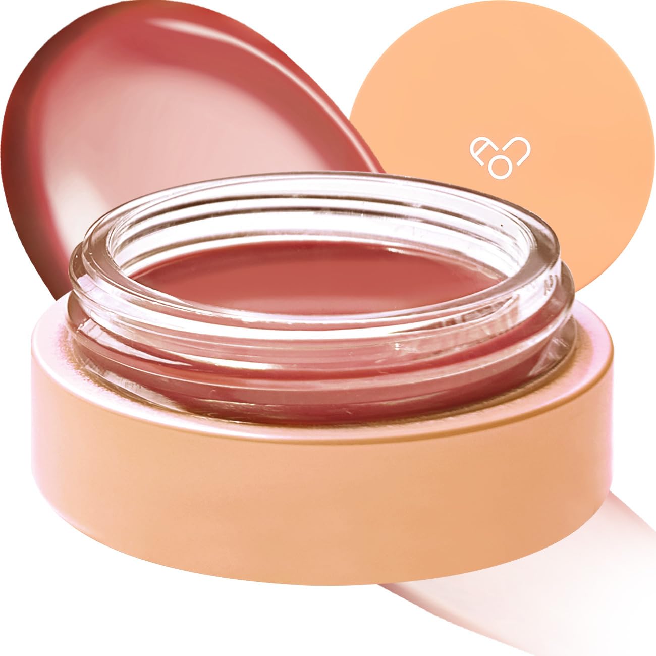 AOUGLOWY TINT BALM Tinted Lip Balm with Natural Gloss Instant Hydration for Chapped Lips 0.12Oz (06 Peanut Balm)