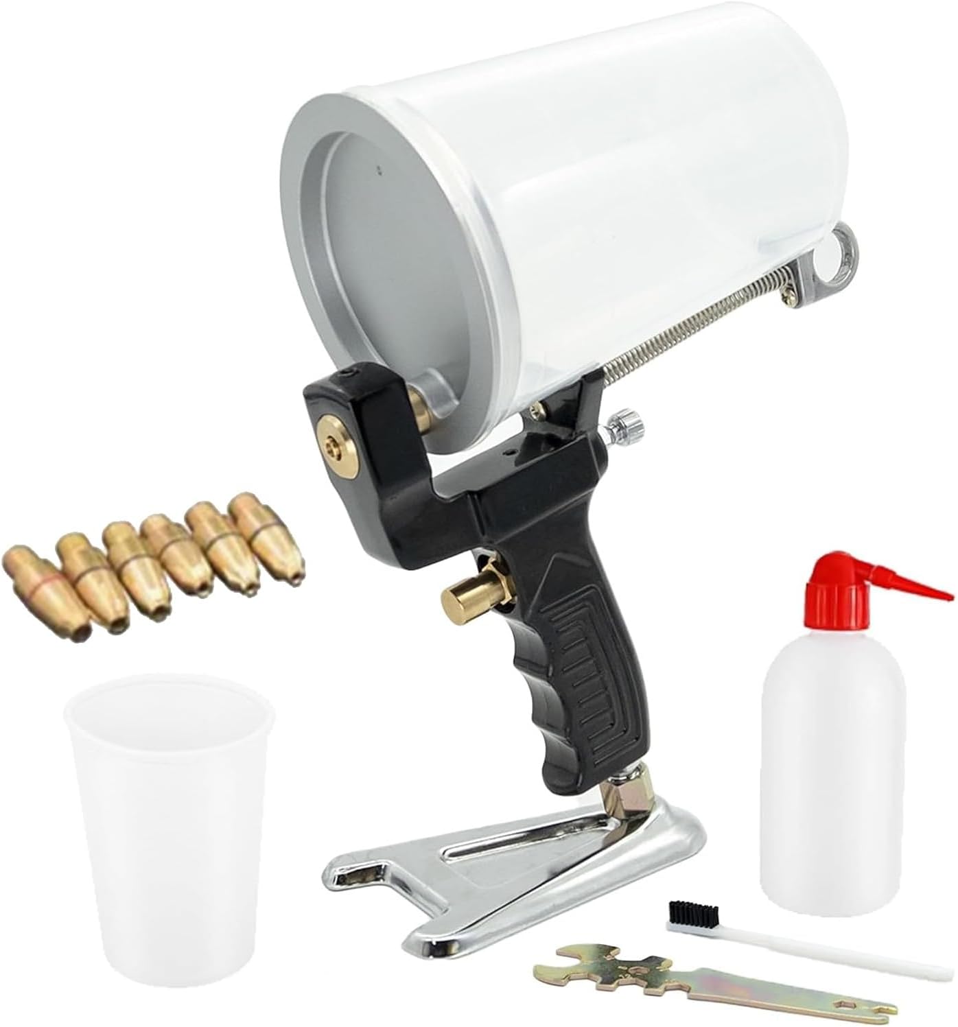 Gel Coat Dump Spray Gun,Handheld Gelcoat Dump Resin Sprayer with 4mm Nozzles & Cup, Air-Powered Gelcoat Resin Spray Painting Tools,0.4-0.5Mpa Air Pressure for DIY Home Fiberglass Coat ( 3.0mm)