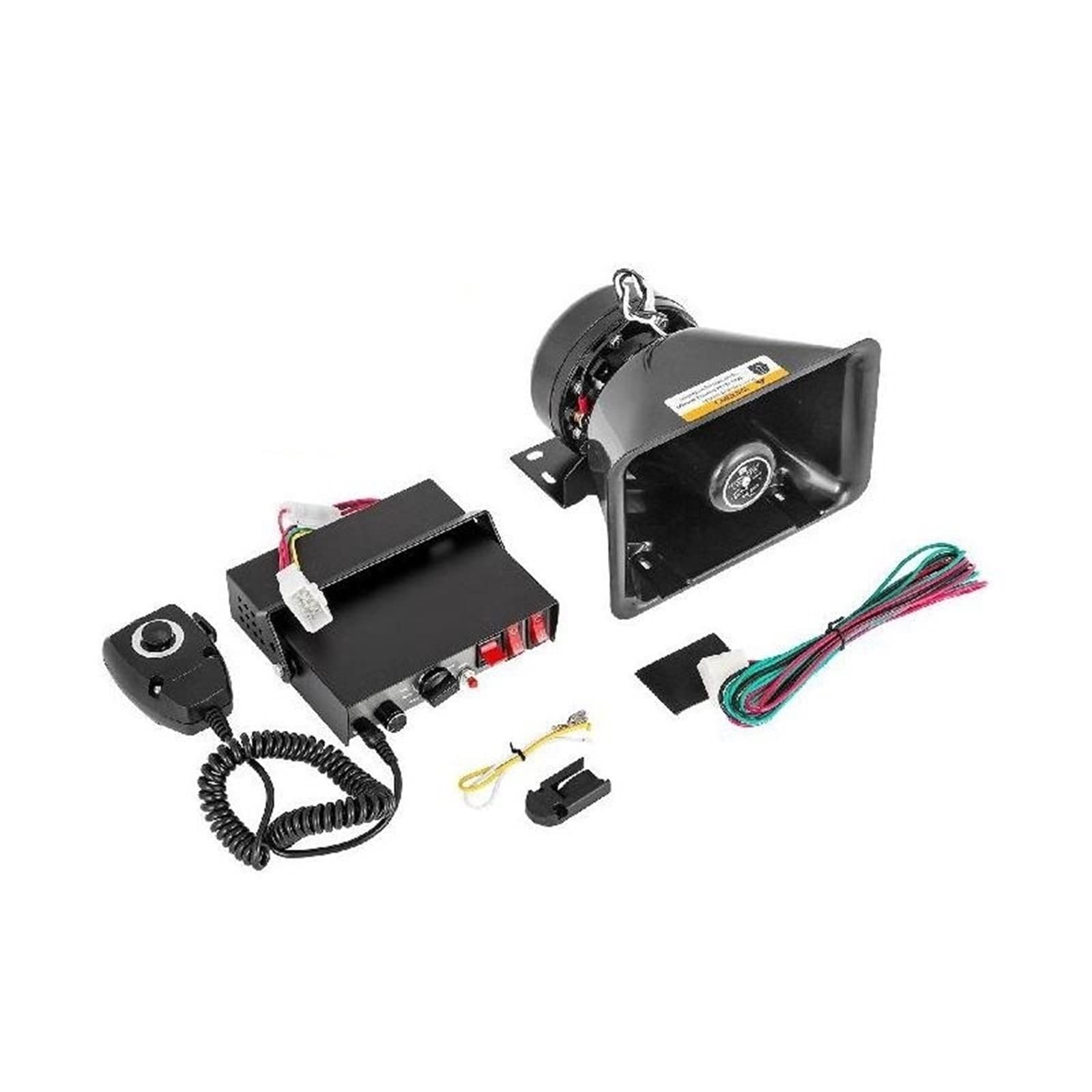 100 / 200W 12V DC Alarm samochodowy Profesjonalny system PA 8 rodzajów dźwięków ostrzegawczych z ręcznym mikrofonem dla wszystkich określonych pojazdów Zapewnij Stabilność(100W 8 Sounds)