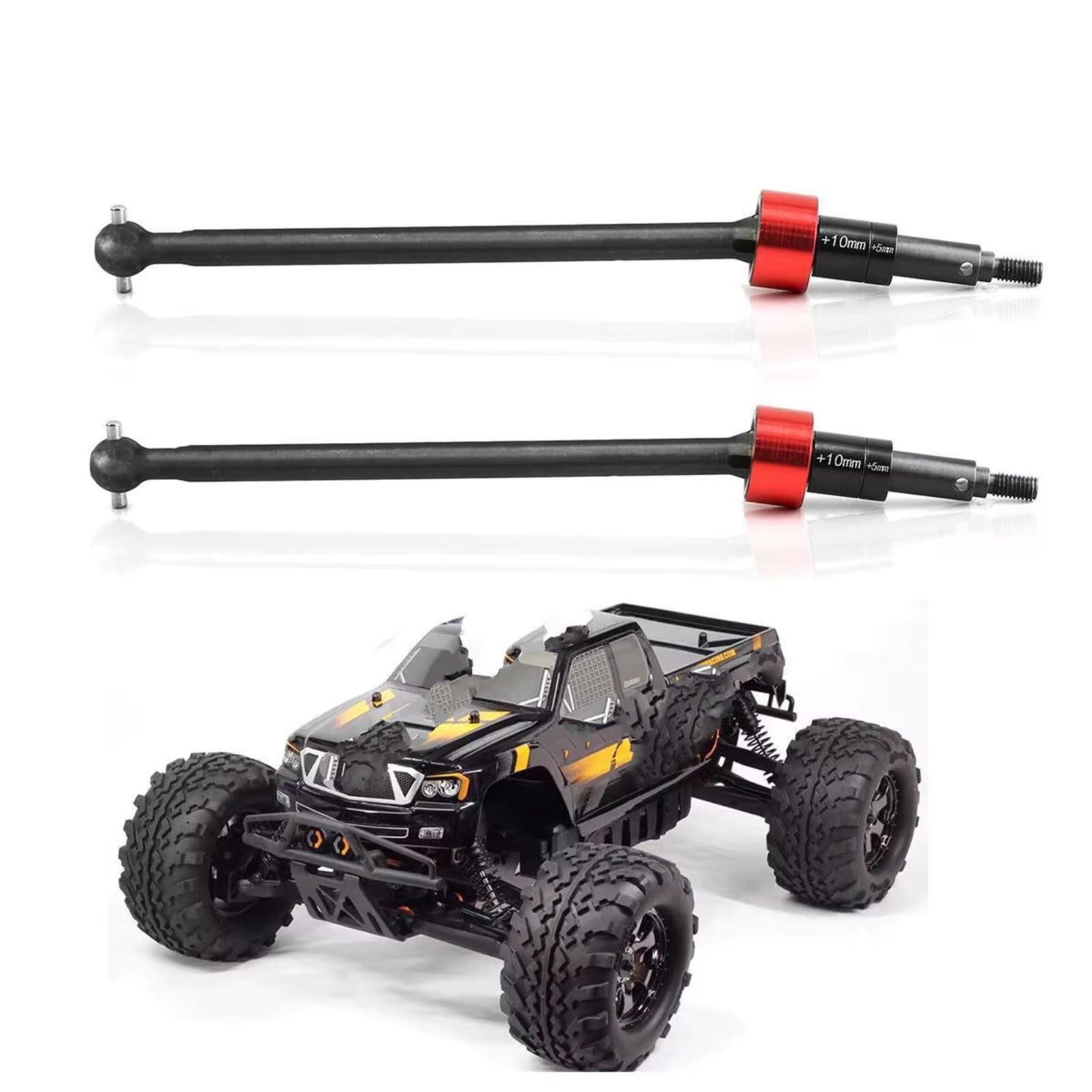 Compatibile Con HPI Per Savage X Per Flux XL 1/8 RC Auto Parti Upgrade 2 Pezzi Alberi Di Trasmissione CVD In Acciaio Anteriore Posteriore (cod. 86246) Accessori