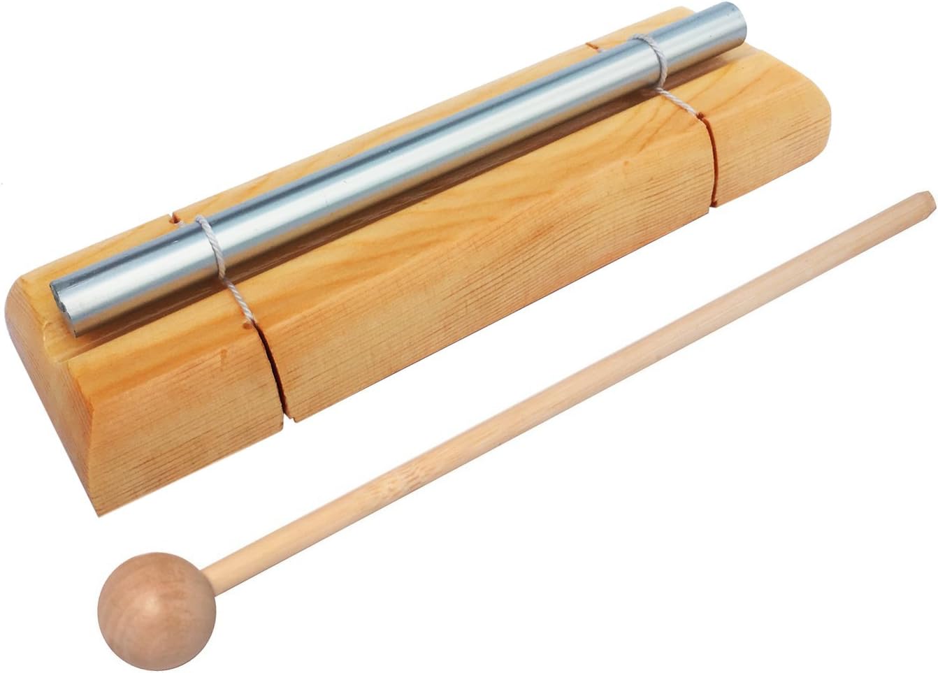 Percussion Meditation Chime - Solo Percussion Instrument, Meditation Bell for Yoga, Musical Instruments for Children, Responsive Classroom Bell, One Tone Chime, Hand Chime, Handheld Bar Chime
