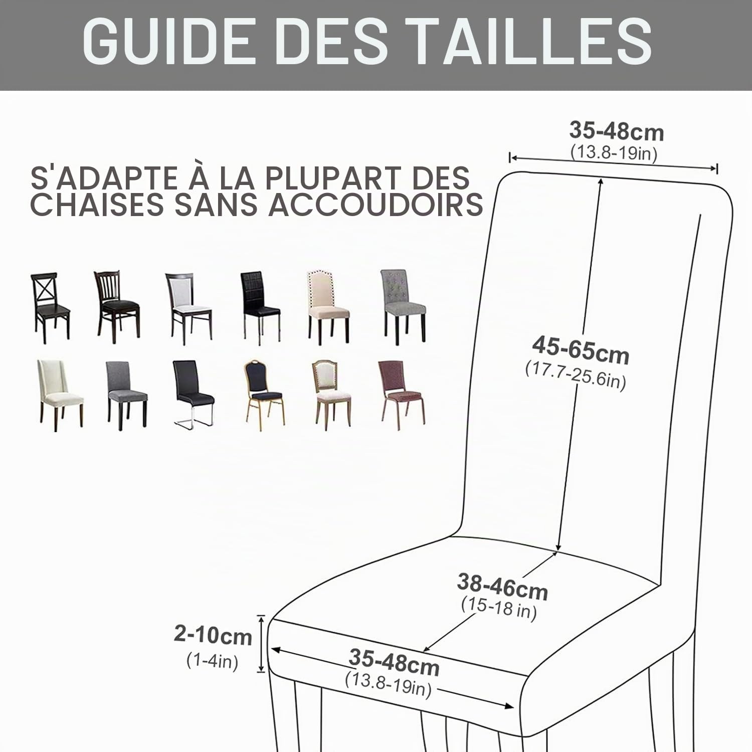 Alishomtll Lot de 6 housses de chaise en velours extensible, housses de chaise en velours/velour, chaise à bascule, housses élastiques, chaises lavables, protection pour cuisine, restaurant, hôtel