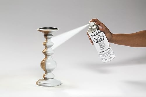 Miniatura 6 de Rust-Oleum 302591 - Pintura en aerosol a la tiza 12 onzas lino blanco ultramate paquete de 1
