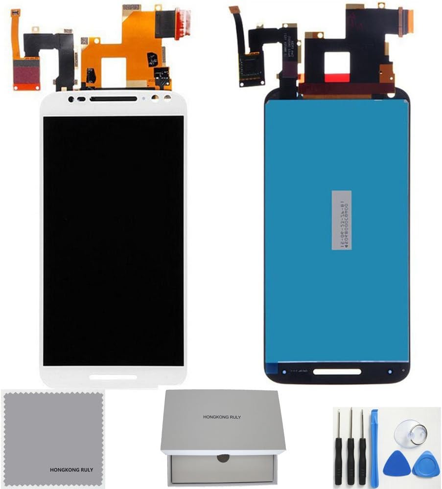 Full LCD Touch Screen Digitizer Assembly Replacement for Moto X Pure Edition X Style X3 5.7" XT1570 XT1572 XT1575 (white)
