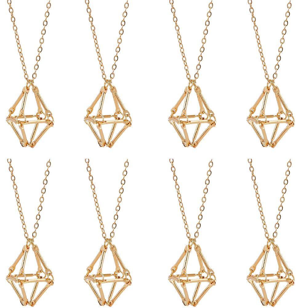 Soportes para collares de cristal en caja de regalo para manualidades