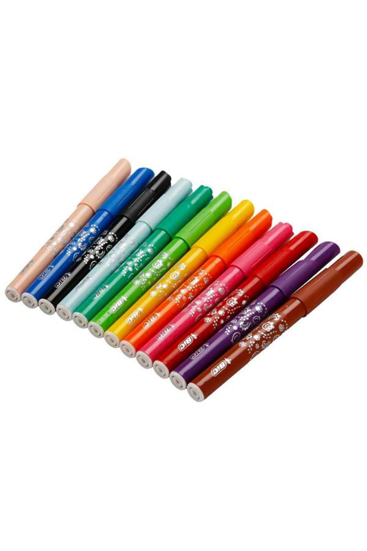 Viltstiften BIC Kids Visa, set van 24 stuks zwart