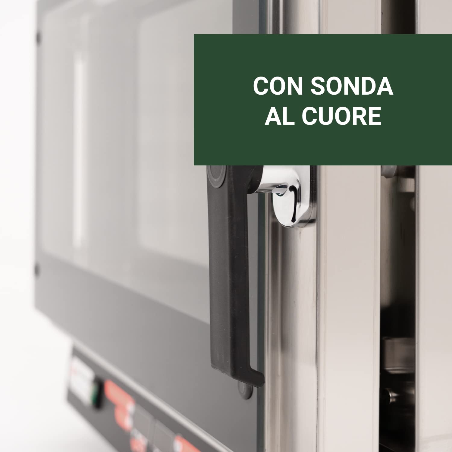 Ristoattrezzature Forno Elettrico Digitale Ventilato a Convezione - in Acciaio Inox, Ideale per Uso Professionale - Affidabile e Sicuro - Capacità fino a 4 teglie