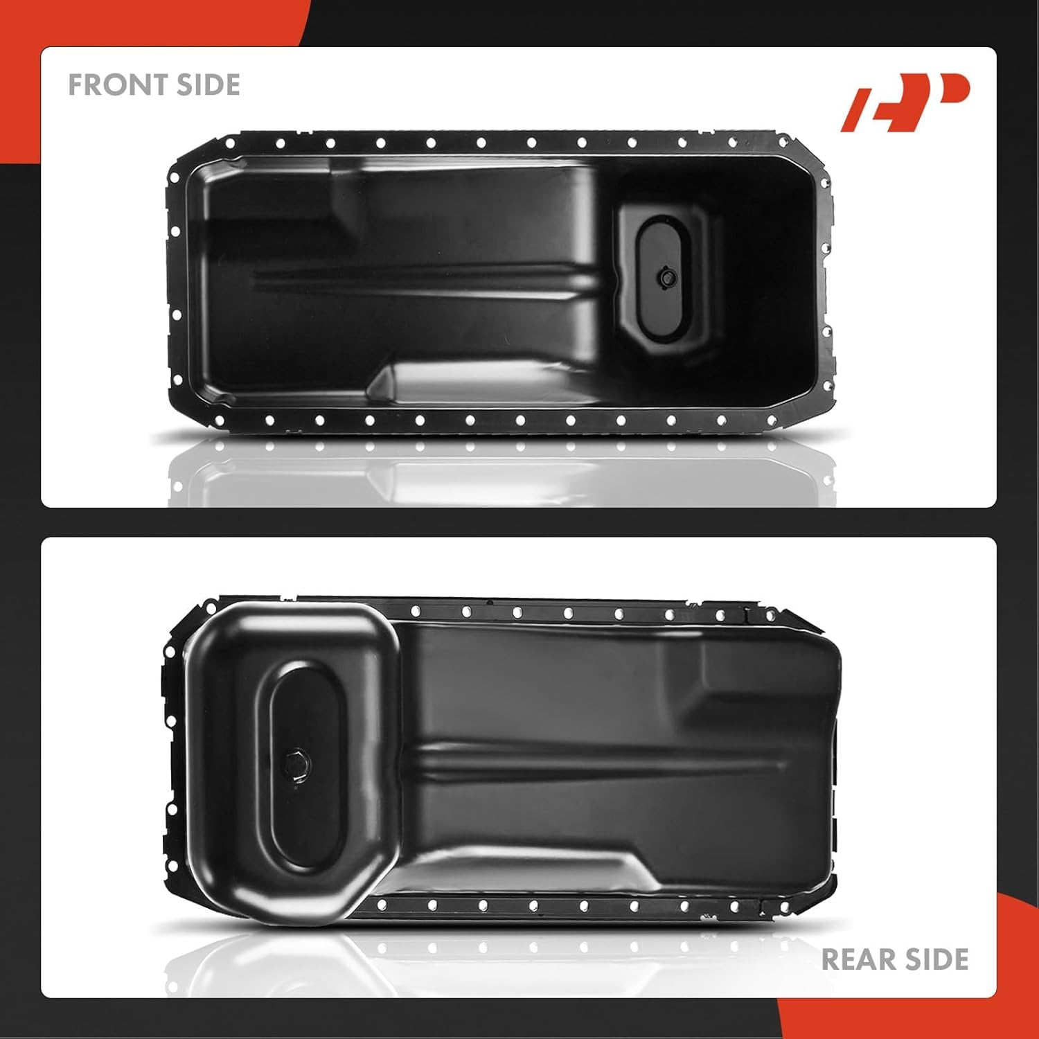 A-Premium Engine Oil Pan with Drain Plug Compatible with Ram 2500, 3500, 4500, 5500, 2013-2024, 6.7L, Diesel, Turbocharged