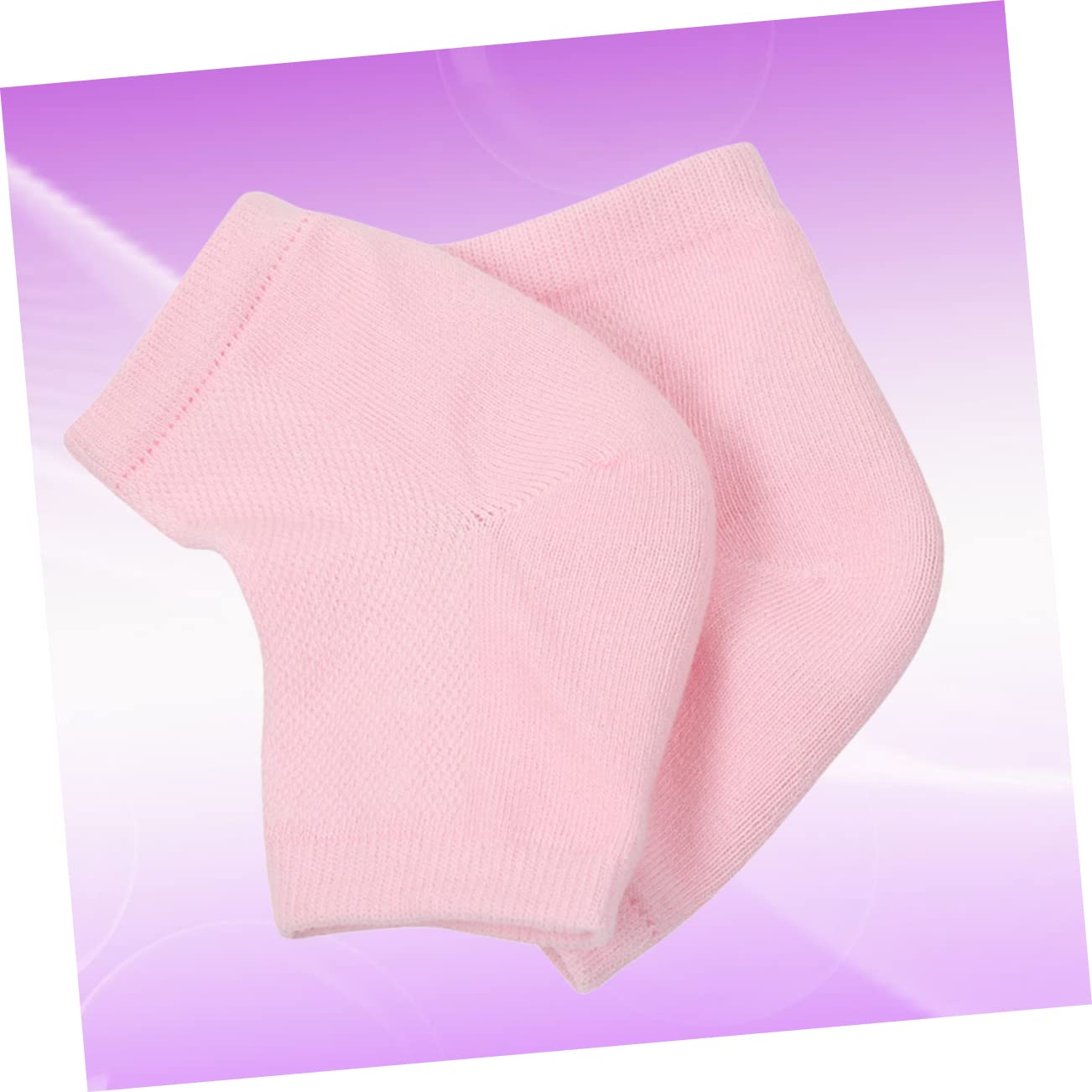 CALLARON 3pcs Moisturizing Gel Heel Socks with Open Toe Design for Dry Cracked Skin Breathable Support for Men and Women Washable and Durable Pink Color