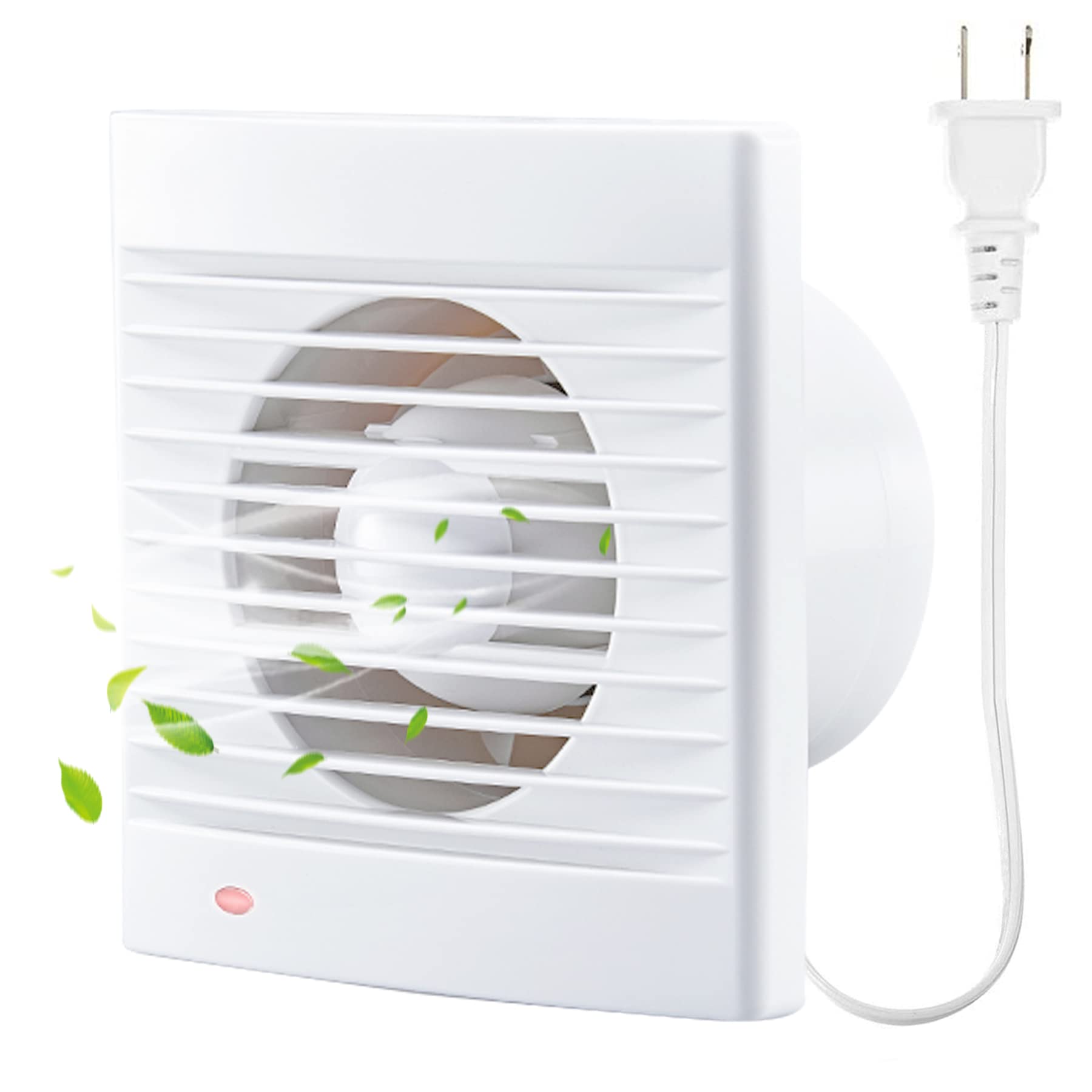 Buy 4" Bathroom Exhaust Fan, LouanXpert 76CFM Extractor Fan Window Ventilation Grilles Fan with