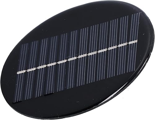 Miniatura 5 de Solar Panel, Round Solar Panel Portable for Solar Light for Solar Toys