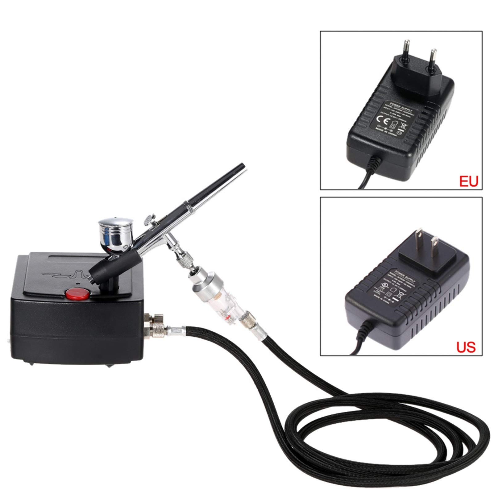 3 in 1 Airbrush houder & Cleaningpot Fengda BD-777 - Airgoo - Airbrush fabrikant voor een