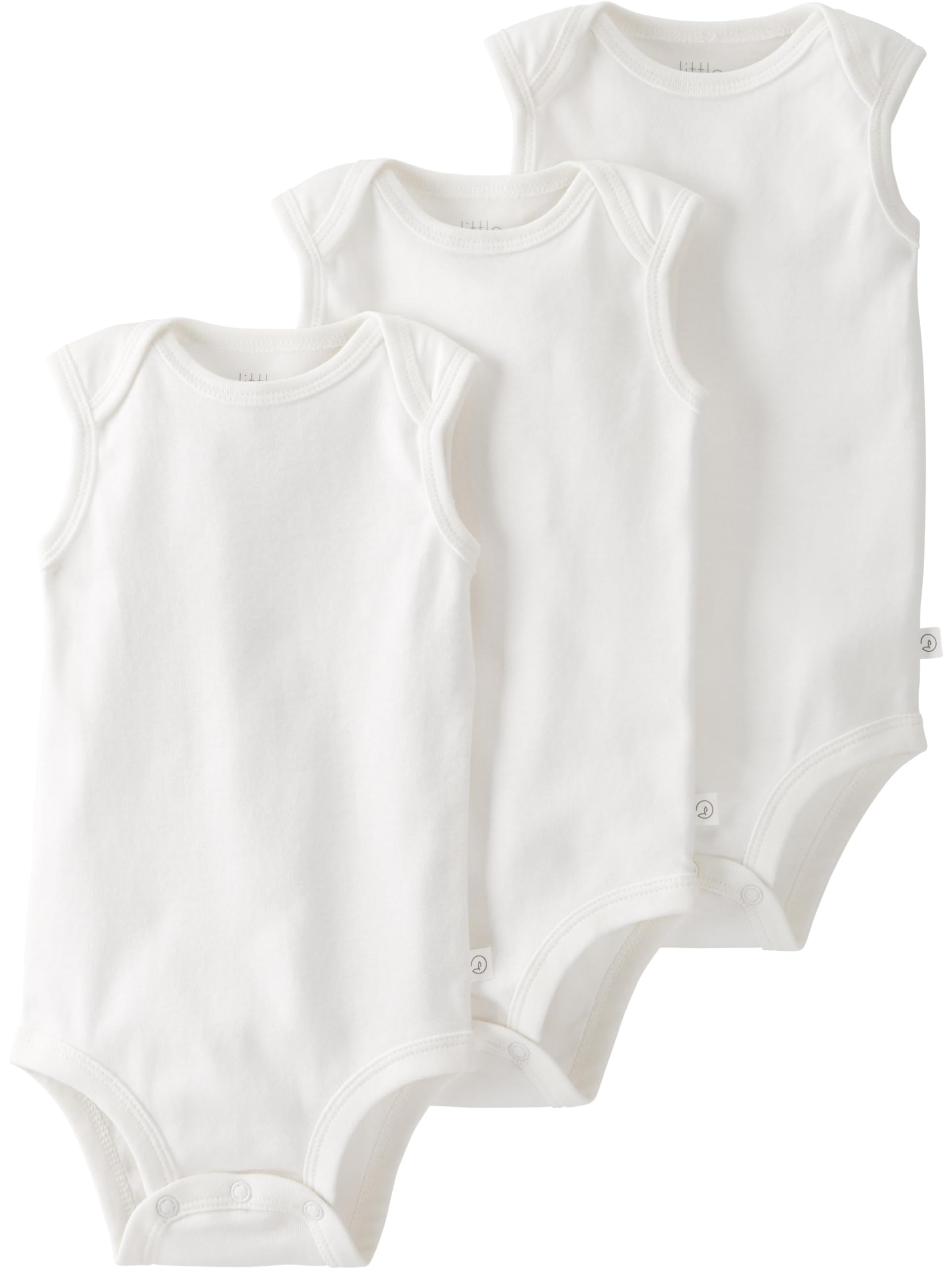 little planet by carter's Unisex Baby 3-pack Short Sleeve Bodysuits Made With Organic Cotton