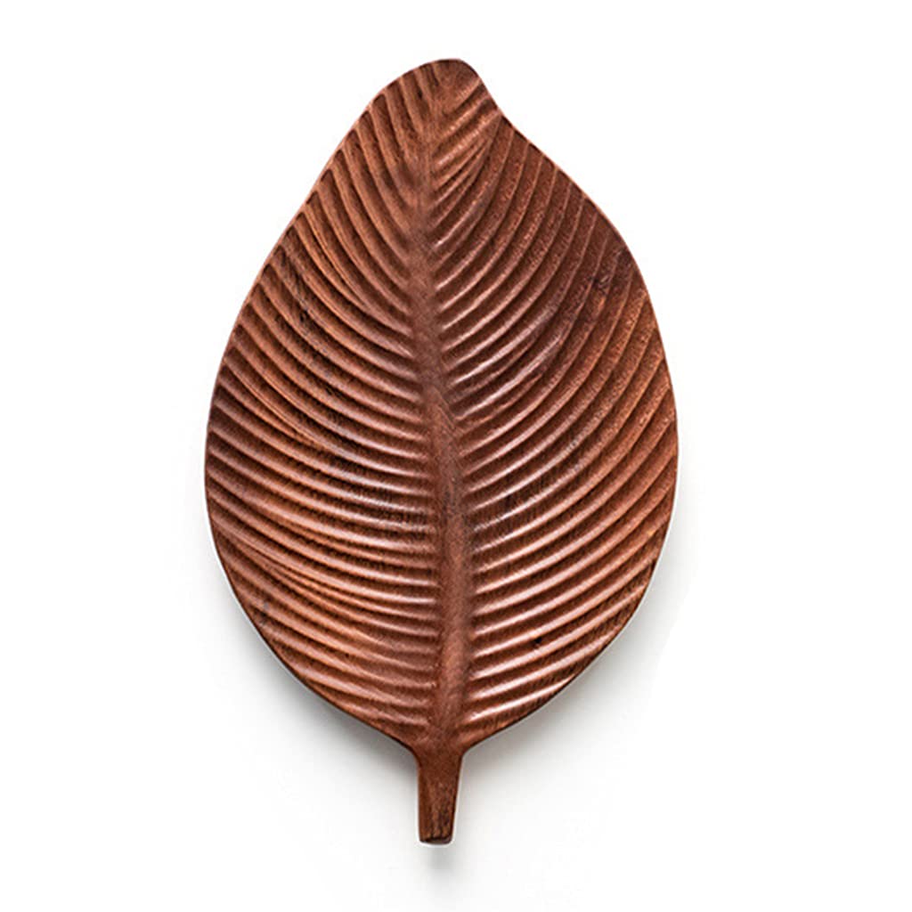 carotoe Wood Serving Tray Shaped Storage Trays Dessert Dinner Breads Fruit Snacks Food Display Dishes Tea Tray for Kitchens Wooden Dessert Trays and Stands