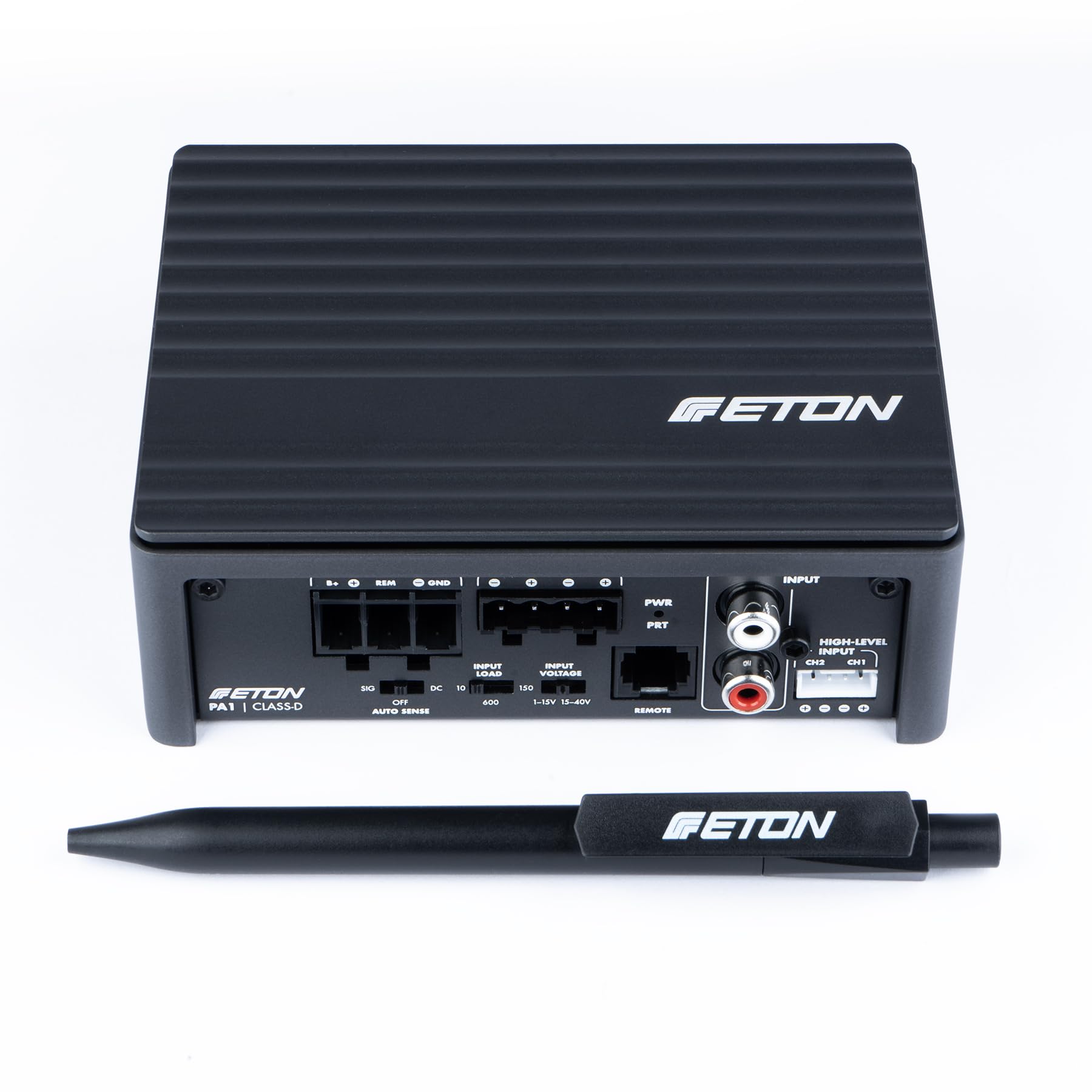 ETON PA 1 - Amplificatore ultra compatto a 1 canale, potente amplificatore digitale micro subwoofer per auto e camper, monoblocco classe D da 1 x 200 Watt