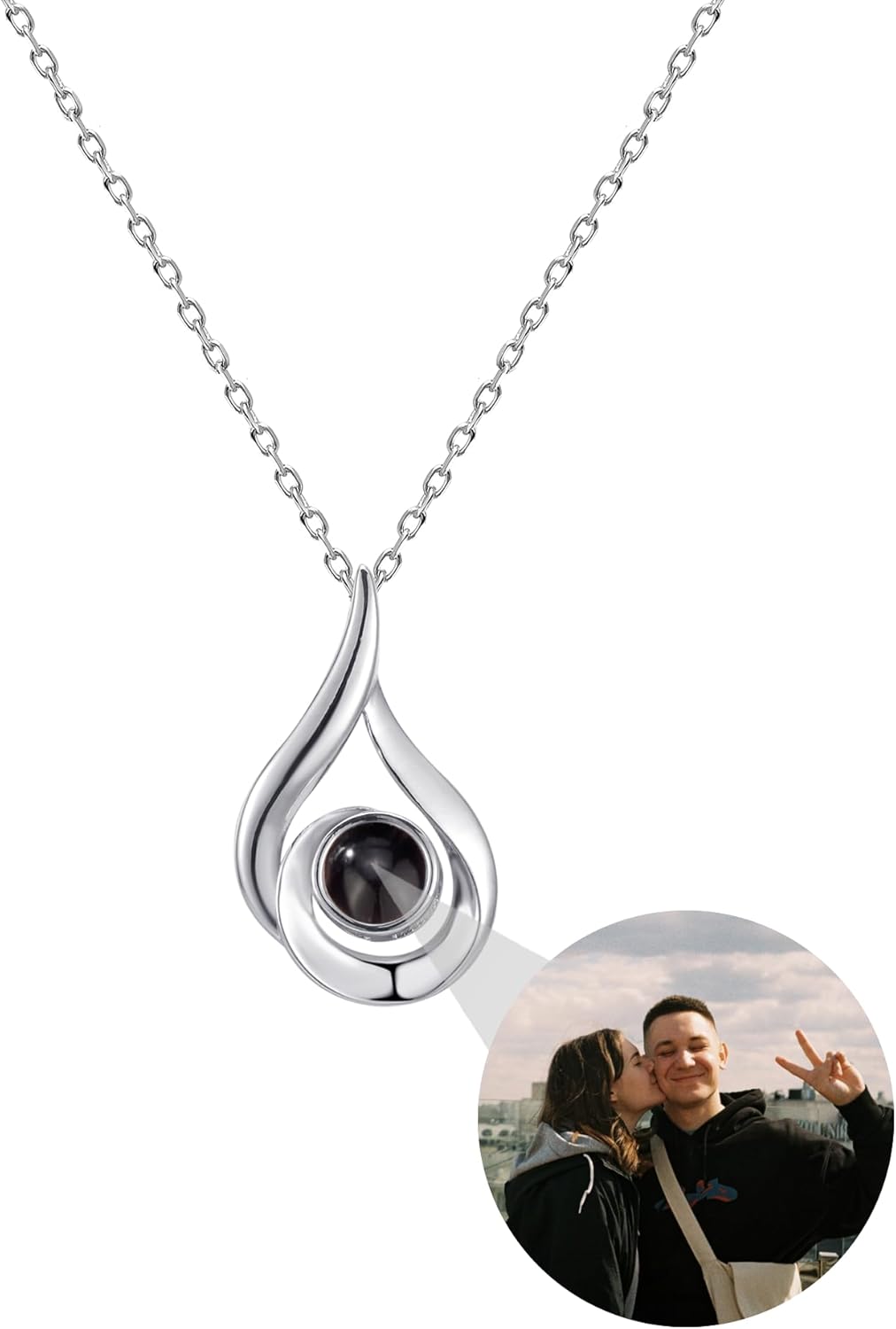 Collana Personalizzata Con Proiezione - Ti Amo In 100 Lingue, Regalo Romantico