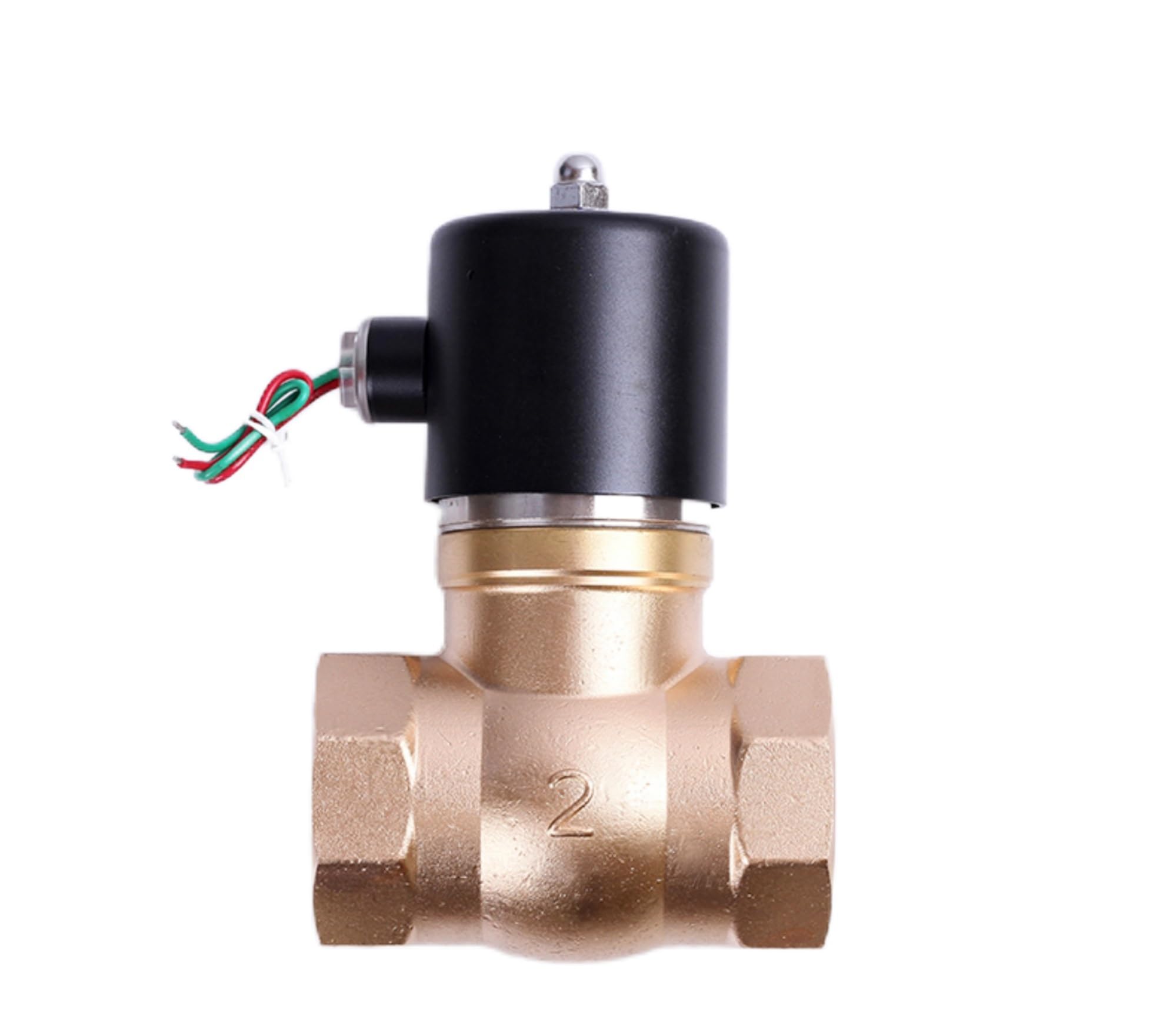 Huuoqiwy 36893 1-1/2 Inch Brass Normally Closed Solenoid Valve 220V 24V 200 Degree High Temperature Steam Solenoid Valve(Ac220)
