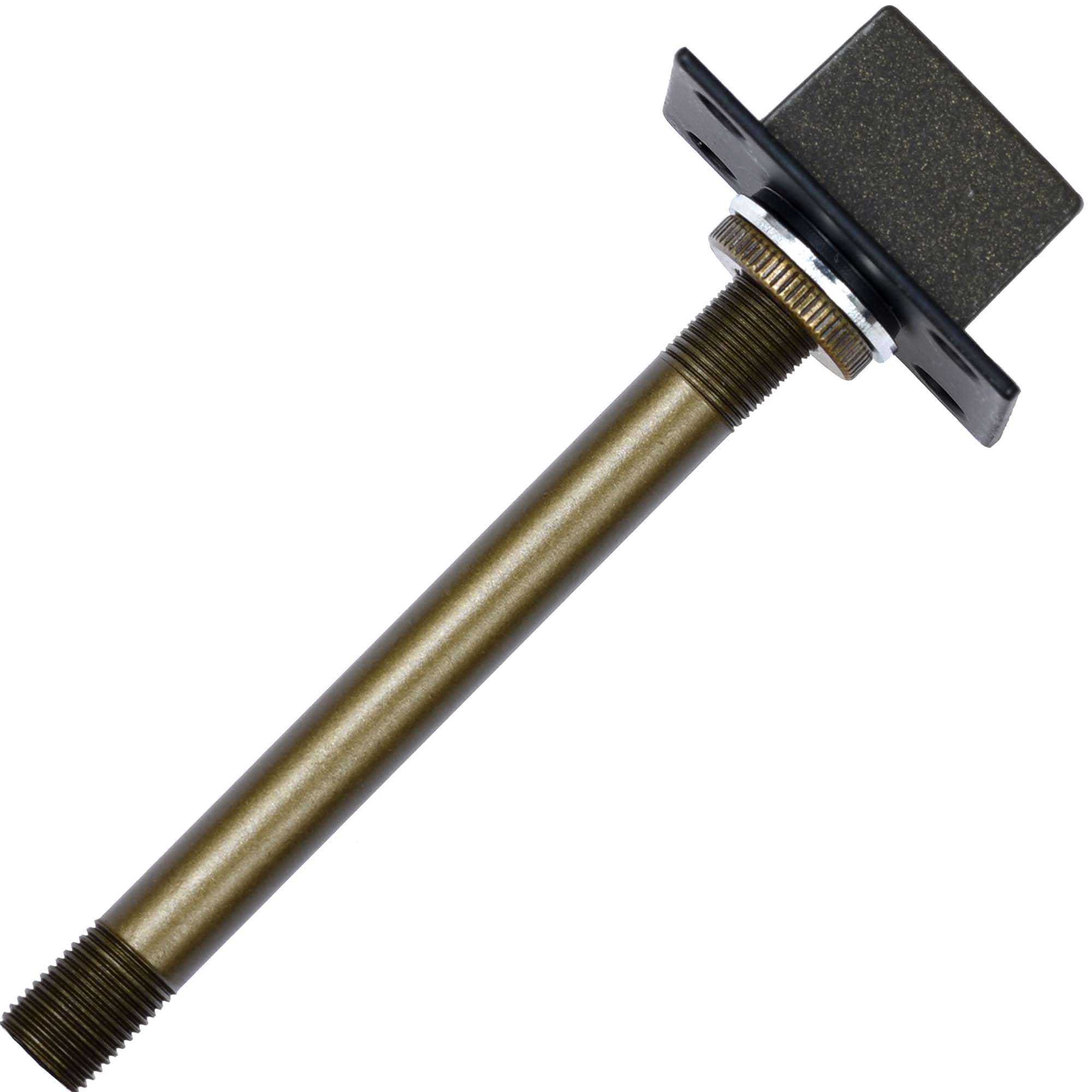 Bieye SS038 Lampshade Support with Finial for Tiffany Style Stained Glass Floor Lamp Table Lamp (G3/8 110mm Bronze Cube)