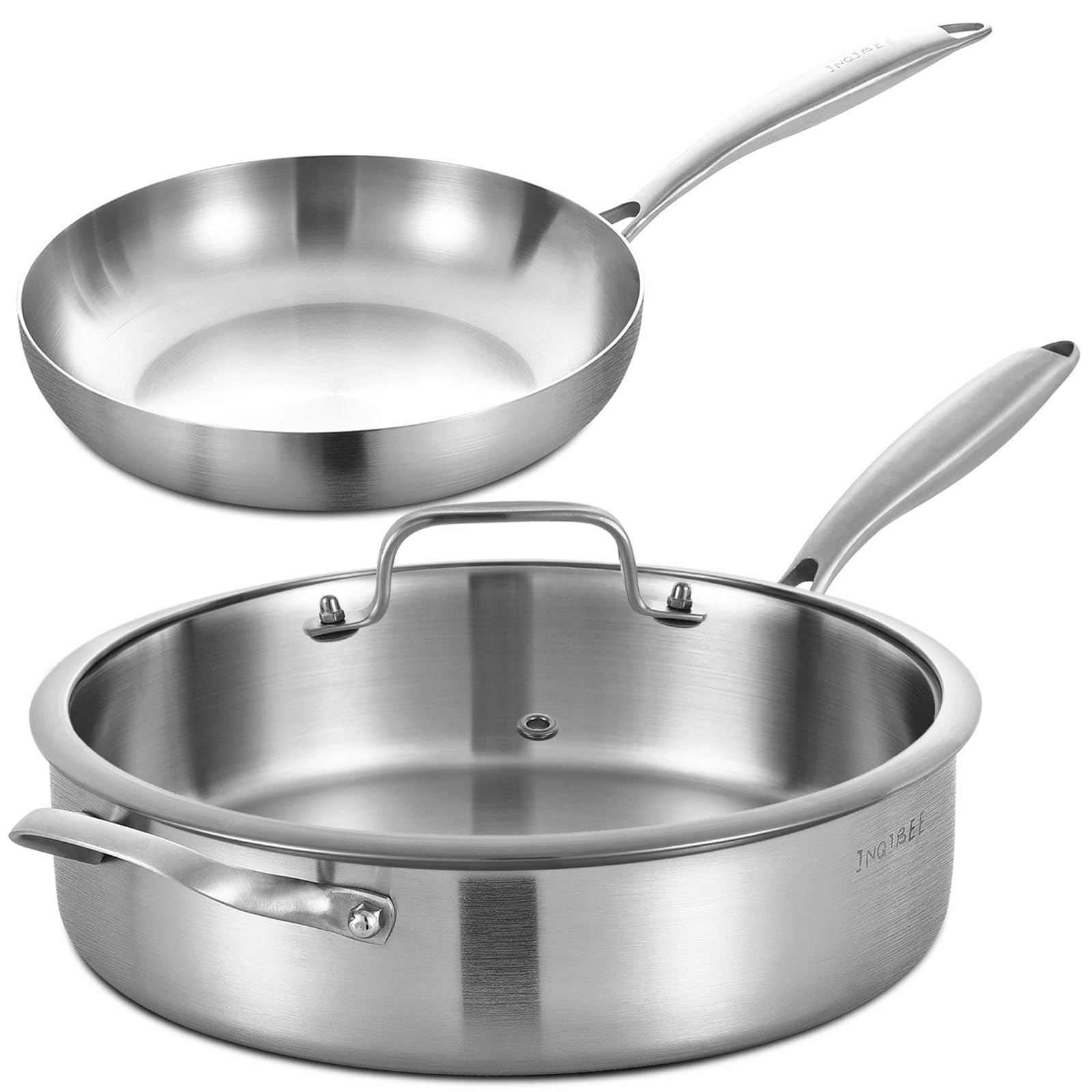 Inqibee Tri-Ply Stainless Steel Cookware Set