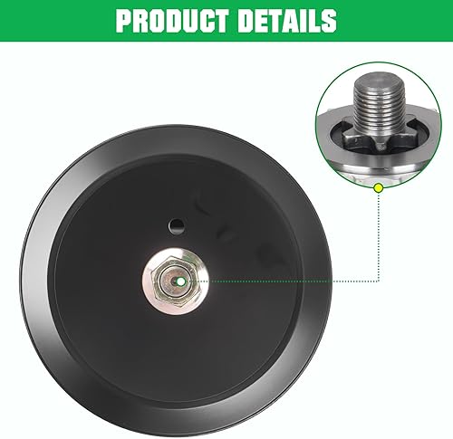 Miniatura 4 de Youxmoto 2 piezas de 46 pulgadas de conjunto de husillo de cubierta 918-04865A 618-04865A apto para Cub Cadet, apto para MTD, compatible