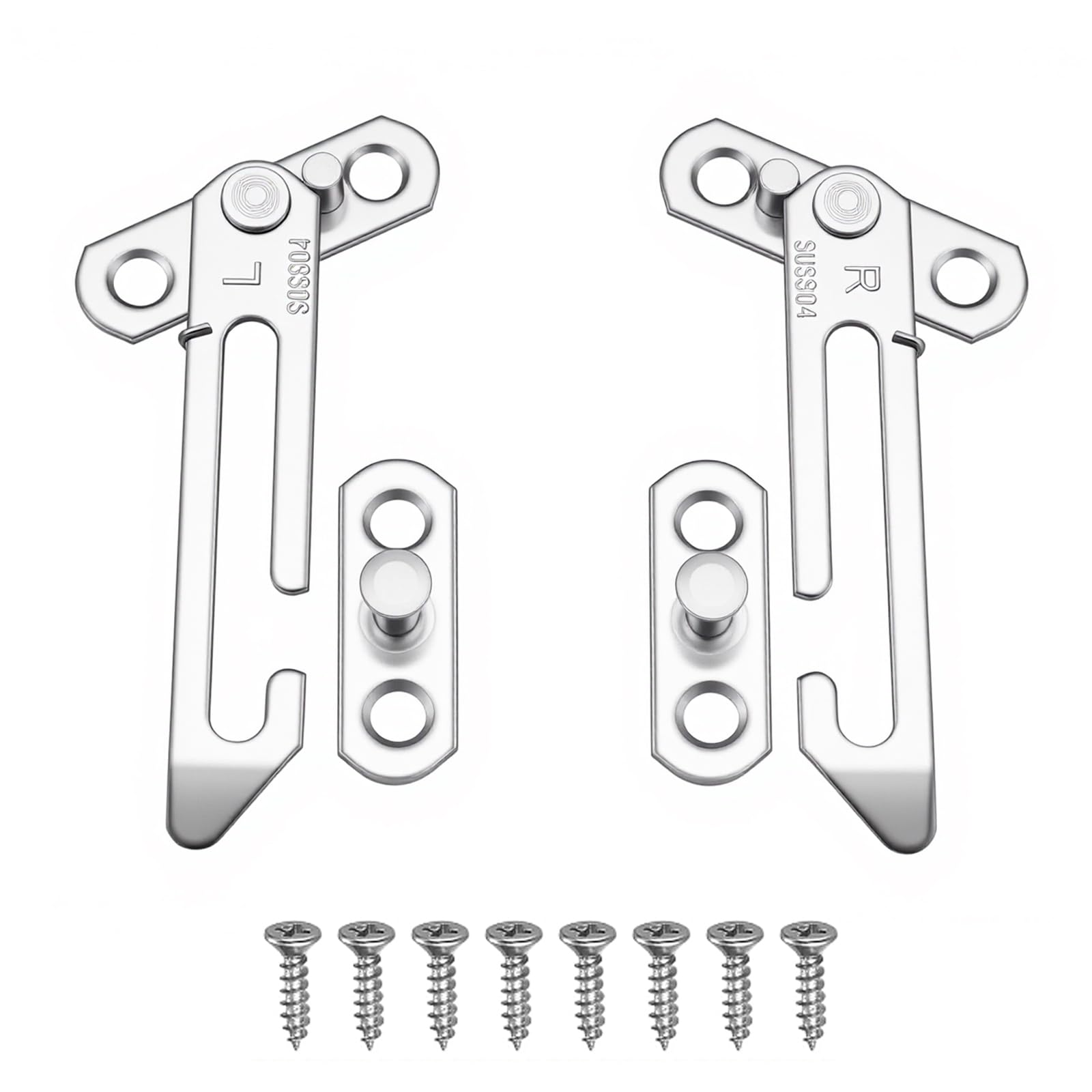 2 PcsWindow Restrictors for UPVC Stainless Steel Window Locks