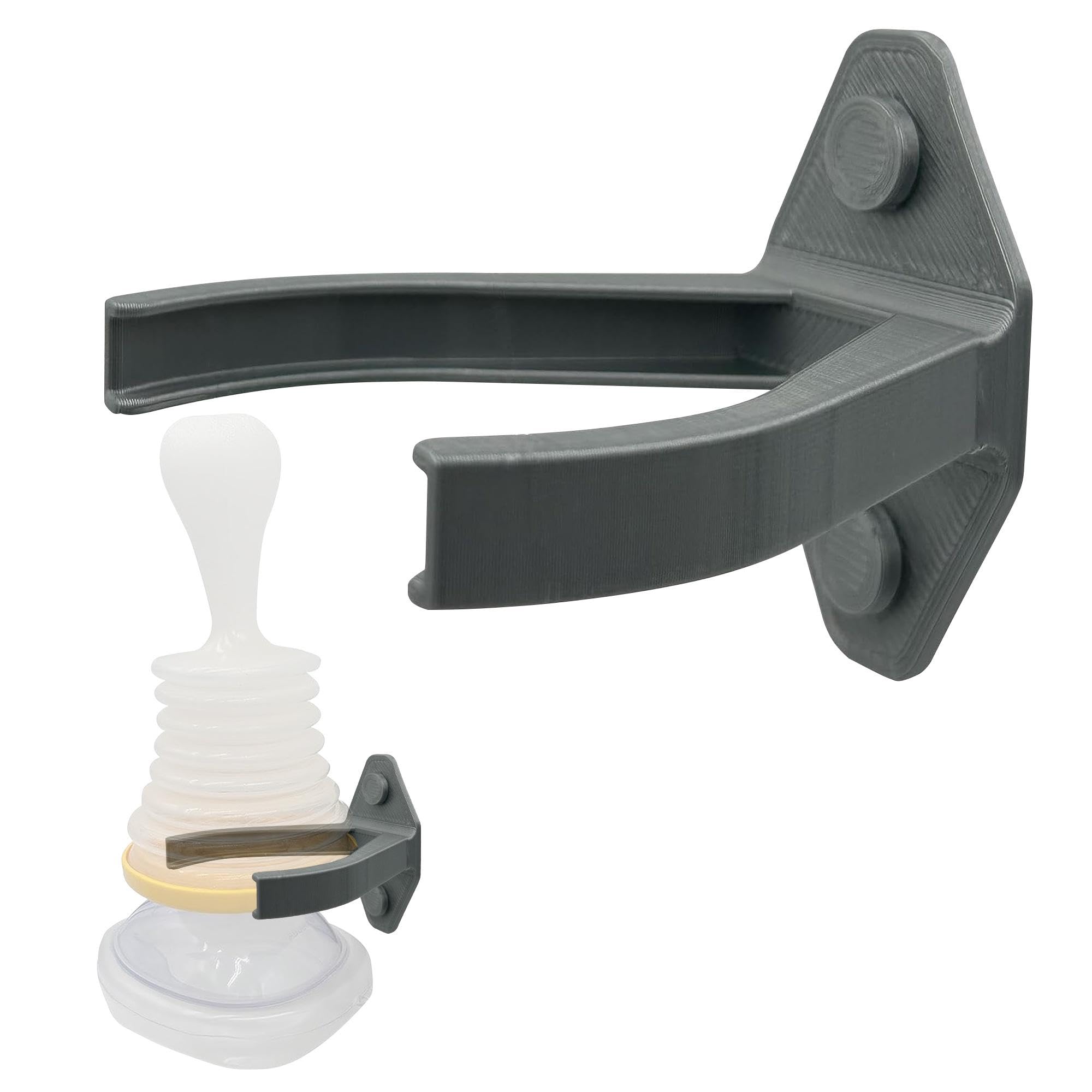 RageCraft Wall Mount for Rescue Devices, Wall Mount ONLY, Anti-Choking Device NOT Included, Compatible Only to LifeVac Choking Rescue Device, ArixMed Choking Rescue Device - Grey (1 Pack)